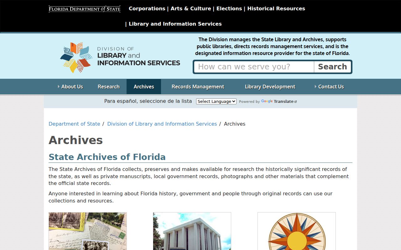 Oakland Park previous residents Florida State Archives gateway